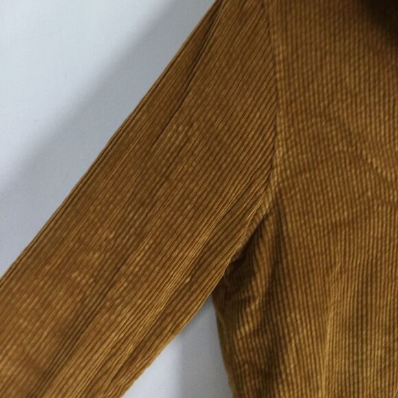 L.L Bean Womens Comfort Corduroy Jacket Long Sleeves Saddle Brown Size XS - Picture 9 of 16